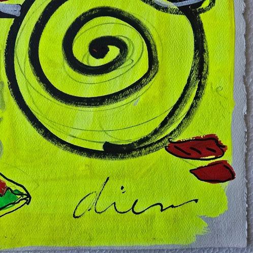 Peter Diem (1945) - Red Cow/Fluor, Antiek en Kunst, Kunst | Schilderijen | Modern