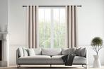 2dekans | Lifa Living - Beige Luxe Gordijnen - Verduisterend, Ophalen of Verzenden, Zo goed als nieuw, Beige