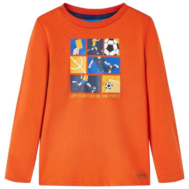 vidaXL Kindershirt met lange mouwen 92 oranje, Kinderen en Baby's, Kinderkleding | Overige, Nieuw, Verzenden