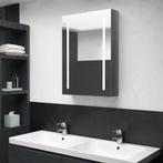 vidaXL Badkamerkast met spiegel en LED 50x13x70 cm glanzend, Verzenden, Nieuw
