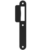 Sluitplaat korte lip 39 mm loopslot zwart, Verzenden, Nieuw