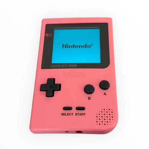 Gameboy pocket pink met IPS scherm, Spelcomputers en Games, Spelcomputers | Nintendo Game Boy, Verzenden