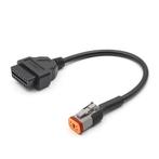Harley Davidson 4 Pins OBD - 16 Pins OBD2 Verloopkabel Motor, Auto diversen, Verzenden, Nieuw