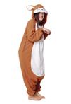 Onesie konijn bruin kinderpak paashaas 128-134 pyjama