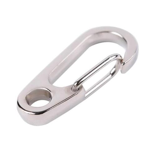 Mini karabijnhaak met oog - 30mm - Zilver, Doe-het-zelf en Verbouw, Overige Doe-het-zelf en Verbouw, Nieuw, Ophalen of Verzenden