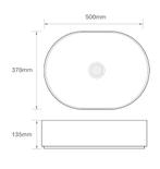 SALE - Rogas 50 - Mat wit - Waskom -  -  - Keramiek -  Ovaal, Ophalen of Verzenden, Nieuw