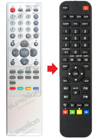 Orion 076R0NV021 afstandsbediening, Audio, Tv en Foto, Afstandsbedieningen, Verzenden