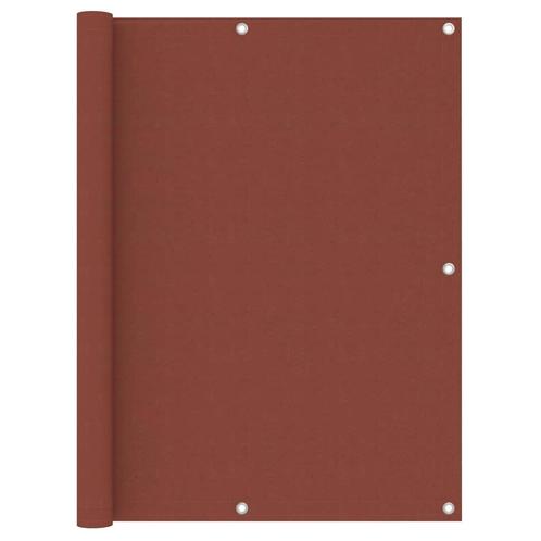 vidaXL Balkonscherm 120x400 cm oxford stof terracotta, Tuin en Terras, Zonneschermen, Nieuw, Verzenden