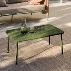*WOONWINKEL* Kave Home Zivia Groene Tuintafel Van Gegalvanis, Verzenden, Nieuw