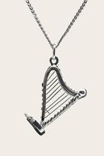 Zilveren Harp met pedalen ketting hanger, Sieraden, Tassen en Uiterlijk, Verzenden, Nieuw