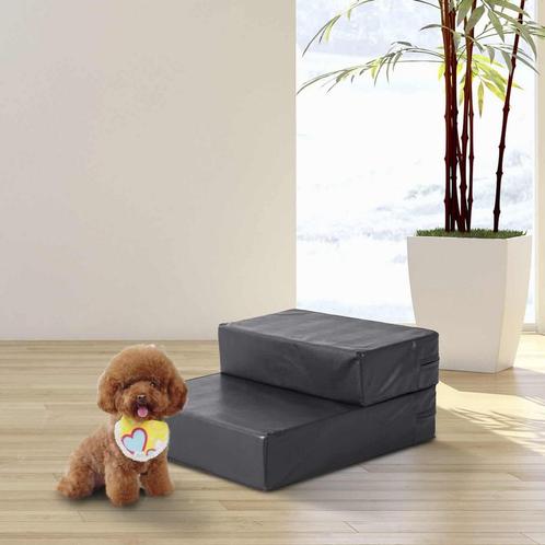 Huisdierentrap - Opvouwbaar - Kussen - Zwart, Dieren en Toebehoren, Honden-accessoires, Nieuw, Ophalen of Verzenden