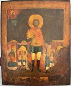 Icoon - San Juan el Soldado - Hout, Antiek en Kunst, Kunst | Niet-Westerse kunst