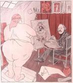 Topmodel (lijst optie, Lithos), Antiek en Kunst, Kunst | Litho's en Zeefdrukken, Verzenden