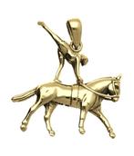 Gouden Paard Voltige kettinghanger, Verzenden, Nieuw