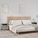 vidaXL Nachtkastjes 2 st bewerkt hout grijs sonoma, Huis en Inrichting, Minder dan 45 cm, Verzenden, Nieuw, Minder dan 55 cm