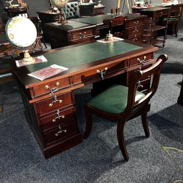 Bureau | Klassiek Engels | 135 x 75 x 77 | Mahonie | NIEUW