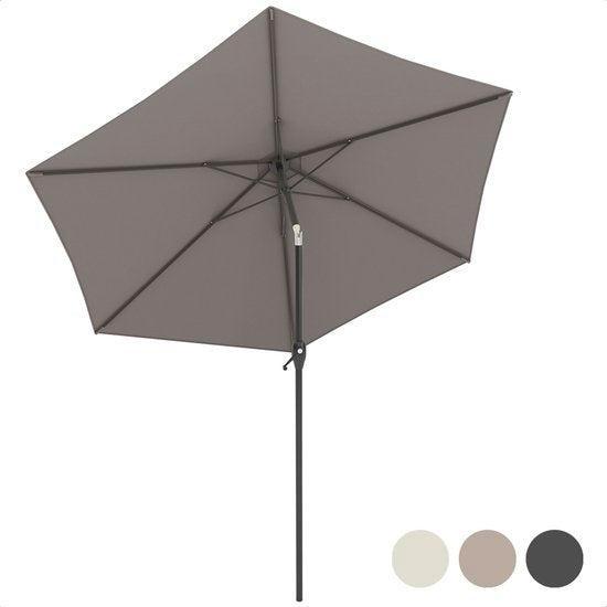 2dekans | LifeGoods Parasol - Ø270 cm - 30° Kantelbaar -, Tuin en Terras, Zonneschermen, Zo goed als nieuw, Ophalen of Verzenden