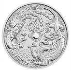 Dragon and Phoenix 1 oz 2017 Mint Fault !, Postzegels en Munten, Verzenden, Losse munt, Zilver