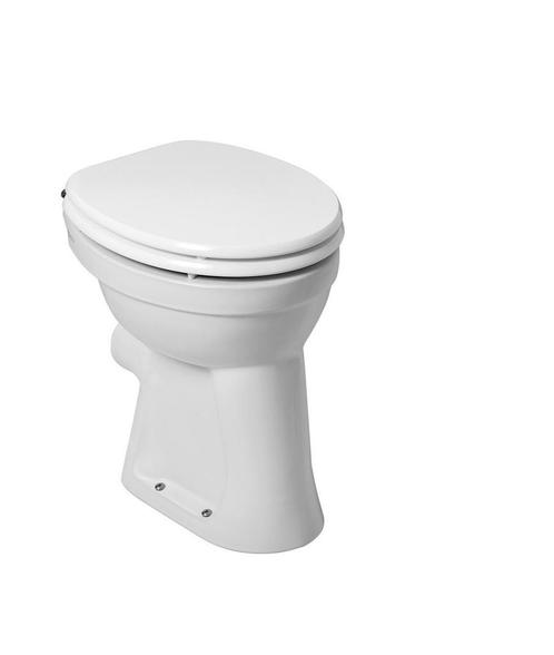 Toiletpot Wiesbaden Staand verhoogd +6 PK Wit, Doe-het-zelf en Verbouw, Sanitair, Overige typen, Nieuw, Ophalen of Verzenden