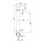 Wastafelmengkraan Best Design Orient 35.1 cm 1-hendel Chroom, Nieuw, Ophalen of Verzenden