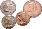 Lot 4 einseitige medaille Galvanos Italien en Vatikan:, Postzegels en Munten, Munten | Europa | Niet-Euromunten, Verzenden