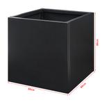 Plantenbak Vaargel buiten bloembak 60x60x60 cm zwart casa.pr, Tuin en Terras, Bloembakken en Plantenbakken, Verzenden, Nieuw