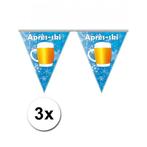 3x Bierfeest vlaggenlijn 5 meter - Apres ski thema, Hobby en Vrije tijd, Verzenden, Nieuw