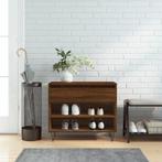 vidaXL Schoenenkast 70x36x60 cm bewerkt hout bruin, Huis en Inrichting, Verzenden, Nieuw
