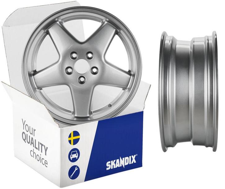 Aluminium Velg 7 x 17 ET20 POLARIS STYLE met naafkappen, Auto-onderdelen, Interieur en Bekleding, Ophalen of Verzenden