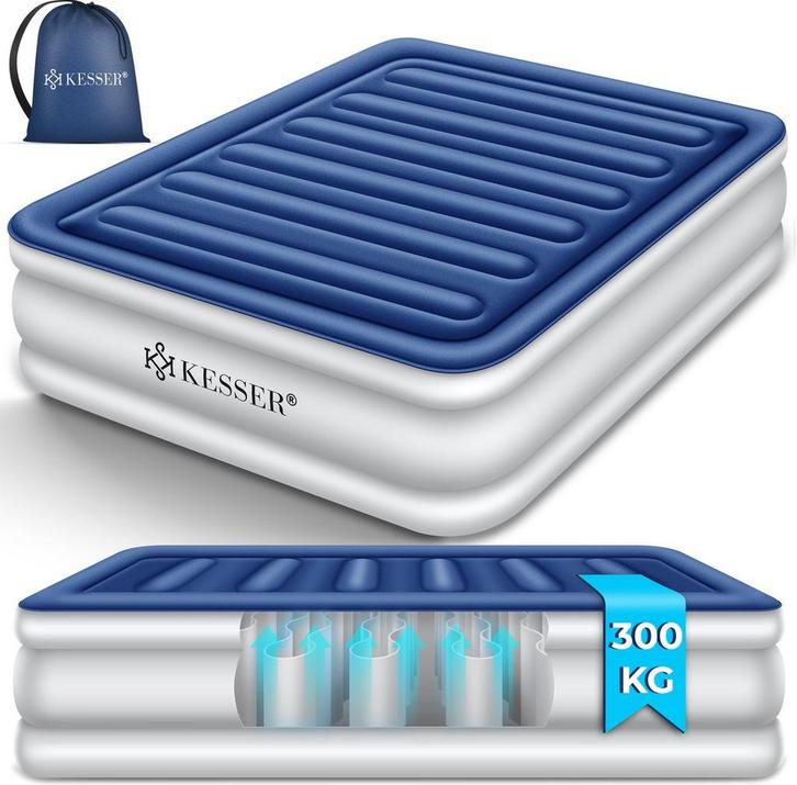 Luchtbed - 2 Persoons - Luchtmatras met pomp - Opblaasbed -, Caravans en Kamperen, Luchtbedden, Zo goed als nieuw, Verzenden