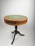 Bijzettafel - Hout, Leder - Drumtable Engelse Regency, Antiek en Kunst
