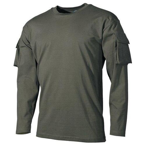 MFH US Longsleeve shirt met mouwzakken, legergroen, Kleding | Heren, T-shirts, Groen, Nieuw, Ophalen of Verzenden