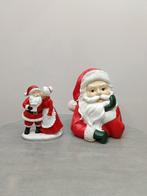 Kerstbeeldje (2) - Hars - SantaMrs Claus + Santa-buste, Diversen, Kerst, Nieuw