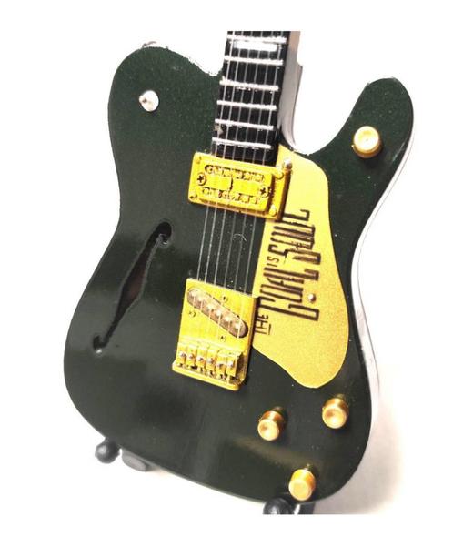 Miniatuur Gretch gitaar met gratis standaard, Verzamelen, Muziek, Artiesten en Beroemdheden, Pop, Beeldje of Miniatuur, Nieuw