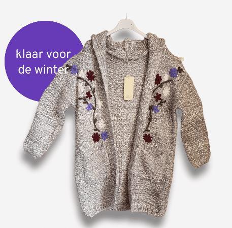 Warme bouclé vest in GRIJS kleur met zijzakken, capuchon en, Kleding | Dames, Tops