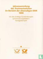 DDR - Jaarmap - 1990, Postzegels en Munten, Verzenden, Gestempeld