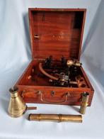 Sextant - Messing, Glas, Hout