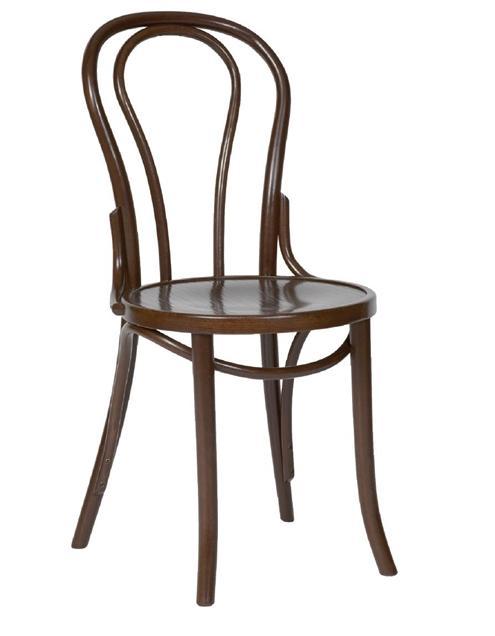 Buighouten stoel | Bruin | 89(h)x43.2x51cm, Zakelijke goederen, Horeca | Keukenapparatuur, Verzenden