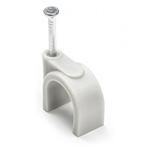 Kabelclip | Q-link | 14 mm (20 stuks, Rond, Grijs), Doe-het-zelf en Verbouw, Elektra en Kabels, Verzenden, Nieuw