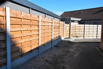 AktieAktie!!! Hout-Betonschutting geplaatst Vanaf 90,- Pmtr beschikbaar voor biedingen