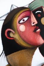 Jone Hopper - Petit buste de femme au chapeau blanc