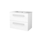 Badmeubelset BWS Salt 80x46cm Met Grepen 2 Lades Met, Ophalen of Verzenden, Nieuw, Chroom, Bad