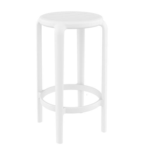 Barkruk - Tom Bar 65 - Wit - Siesta, Tuin en Terras, Tuinstoelen, Nieuw, Verzenden