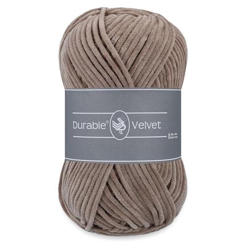 Durable Velvet - 343 warm taupe - Chenille Garen, Hobby en Vrije tijd, Breien en Haken, Ophalen of Verzenden