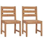 Teakhouten Tuinstoelen Set | 2 Stuks | Retourdeal, Ophalen of Verzenden, Nieuw, Teakhout