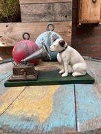 Decoratief ornament - Hond met grammofoonspeler