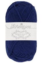 Scheepjes Linen Soft - 611 kobaltblauw - Linnen/Katoen Gar, Ophalen of Verzenden, Nieuw