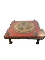 Unieke industriële tafel gemaakt van een houten mal met nega, Antiek en Kunst, Antiek | Meubels | Tafels