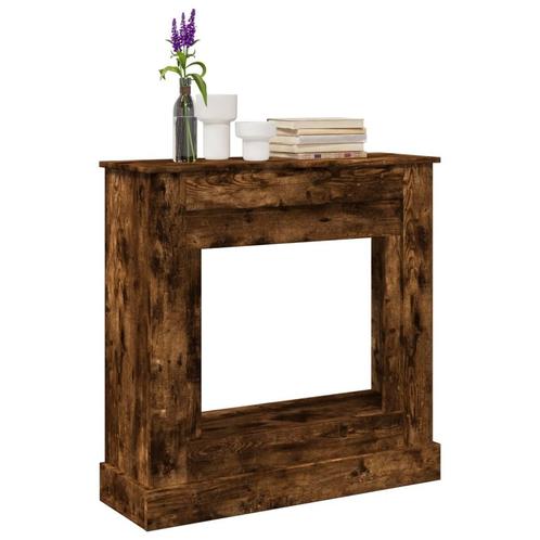 vidaXL Haardombouw 90x30x90 cm bewerkt hout gerookt, Huis en Inrichting, Haarden, Nieuw, Verzenden