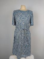 Vila blue patterned dress with belt - Medium, Kleding | Dames, Jurken, Verzenden, Nieuw